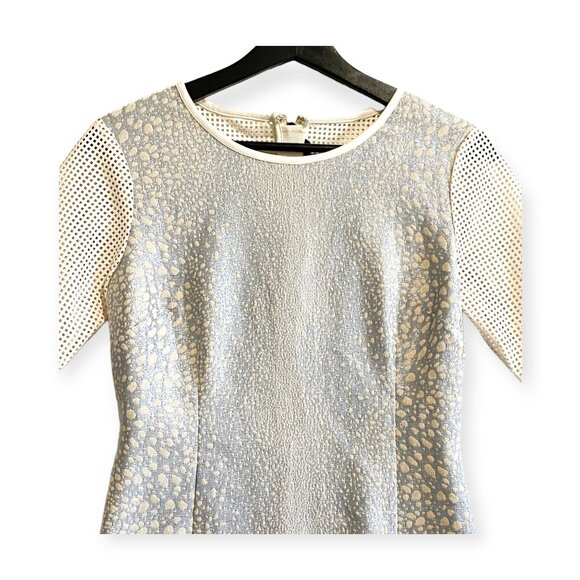 Sachin + Babi Eternity Shift dress in brocade and laser cut panels, size 0, NWT - Picture 7 of 13